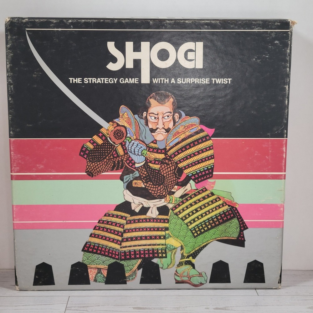 The Games Gang Shogi Strategy Board Game 1987 Vintage Japan Chess
